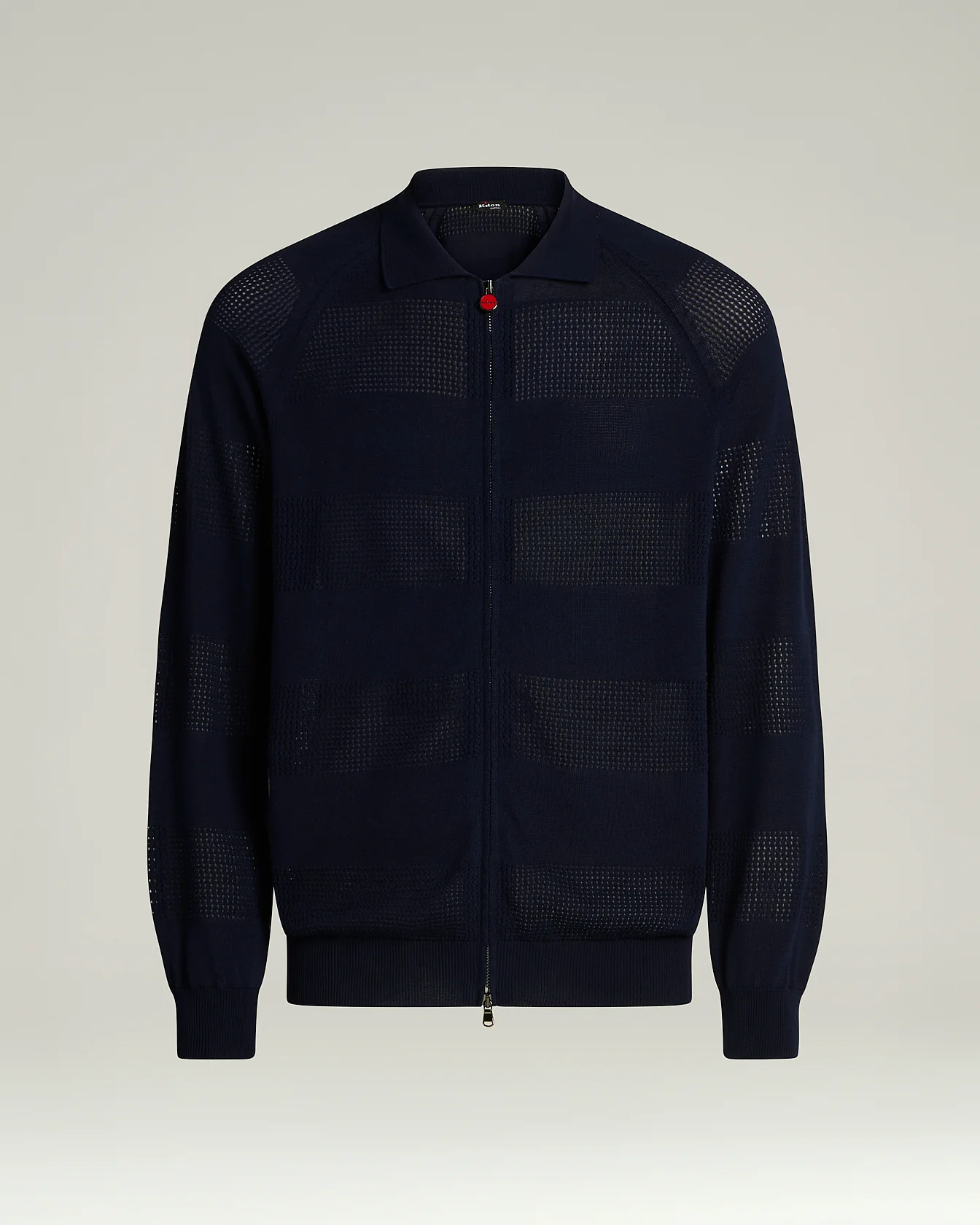 LONG-SLEEVED ZIPPED BOMBER JACKET