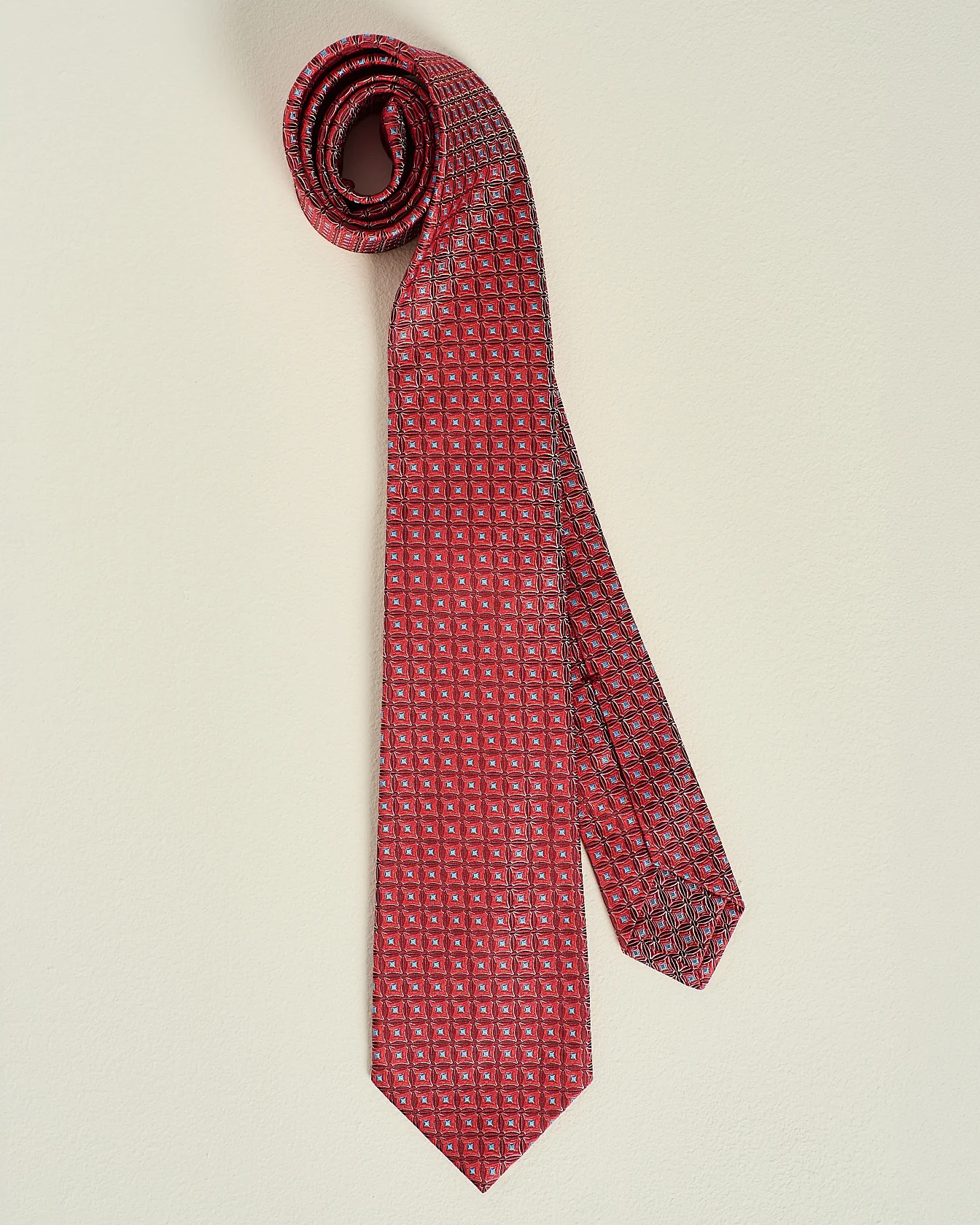 PATTERNED SILK TIE